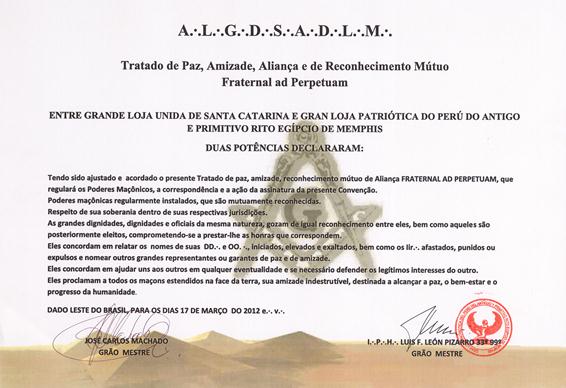 Gran Loja Patriótica do Peru do Antigo e Primitivo Rito Egípcio de Memphis